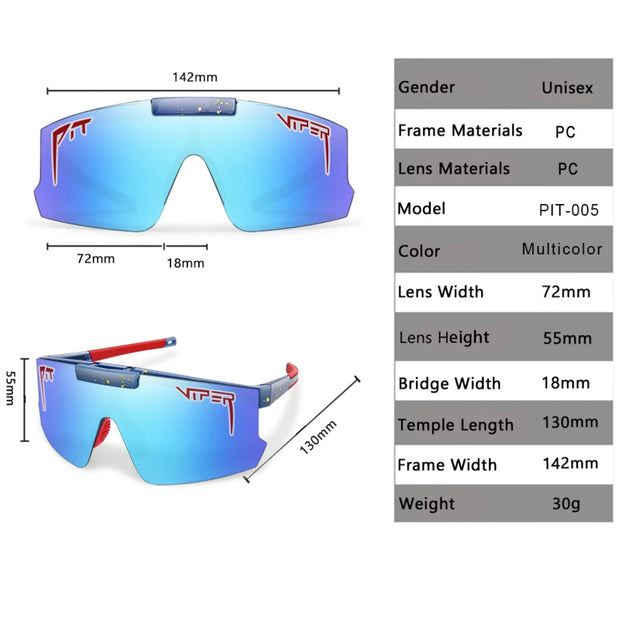 Flip Cycling Sunglasses Men/Women MTB Viper Sports Fashion Lightweight Eyewear