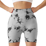 Women s High Waist Non-See Through Workout Shorts with Side Pockets