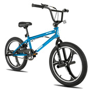 20 Inch BMX Bike for Boys Girls Ages 5-12, 360 Degree Rotor Freestyle, 4 Pegs Single Speed