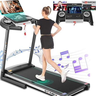 Folding Treadmill With TV Screen, WiFi and HiFi Speakers