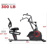 Elite Cross Trainer & Elliptical Machine with Arm Exercisers, Easy Adjustable Seat with App Enhanced Connectivity