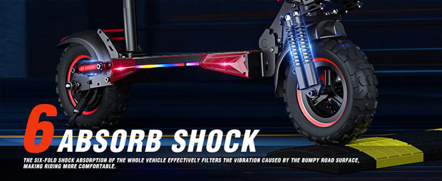 1200W Foldable Electric  Commuter E-scooter with Seat for Adults 11'' Off-road Tires