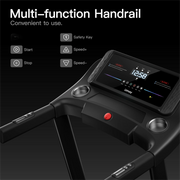 Folding Incline Treadmill with Pulse Sensors, 3.0 HP Quiet Brushless, 300 lbs. Capacity