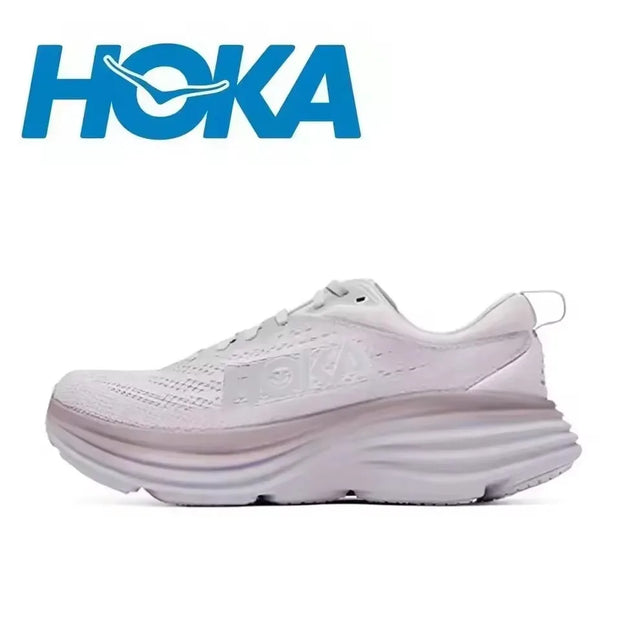 Original HOKA Bondi 8 Sport Road Running Breathable Anti Slip Cushioning Shoes for Men and Women