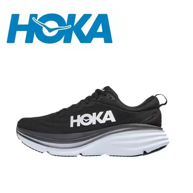 Original HOKA Bondi 8 Sport Road Running Breathable Anti Slip Cushioning Shoes for Men and Women