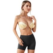 Women s High Waist Stretchy Solid Cycling Shorts with Elastic