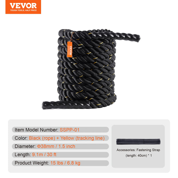 Battle Rope  1.5 Inch Diameter 30Ft Length