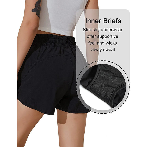 2025 Women's High Waist Exercise Shorts Sportswear