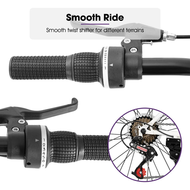 Womens Mountain Bike, 24 26 Inch 21 Speeds Hybrid Commuter