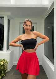 High-Waist Tennis Skirt Shorts for Women