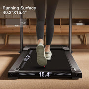 Folding Treadmill with Pulse Sensors, 2.5 HP Quiet Brushless, 7.5 MPH, 265 lbs. Capacity