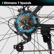26 inch 500W 36V Motor, 7 speeds Electric Mountain Bicycle with Removable Battery