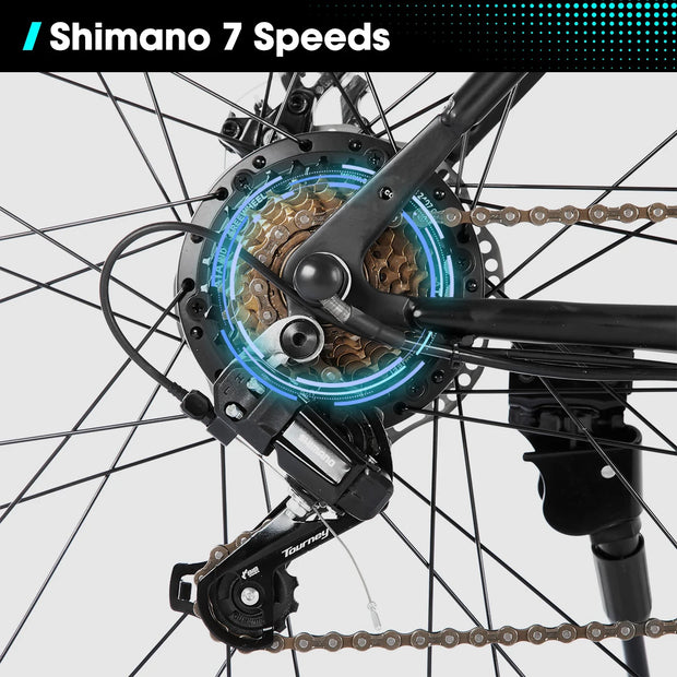 26 inch 500W 36V Motor, 7 speeds Electric Mountain Bicycle with Removable Battery