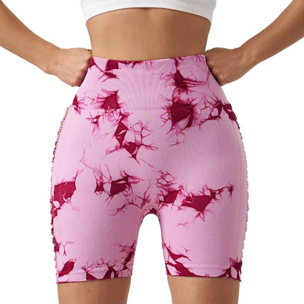 Women s High Waist Non-See Through Workout Shorts with Side Pockets