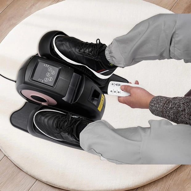 2-in-1 Sitting Foot Pedal Mini Elliptical Exercise Equipment with LCD Screen Remote Control