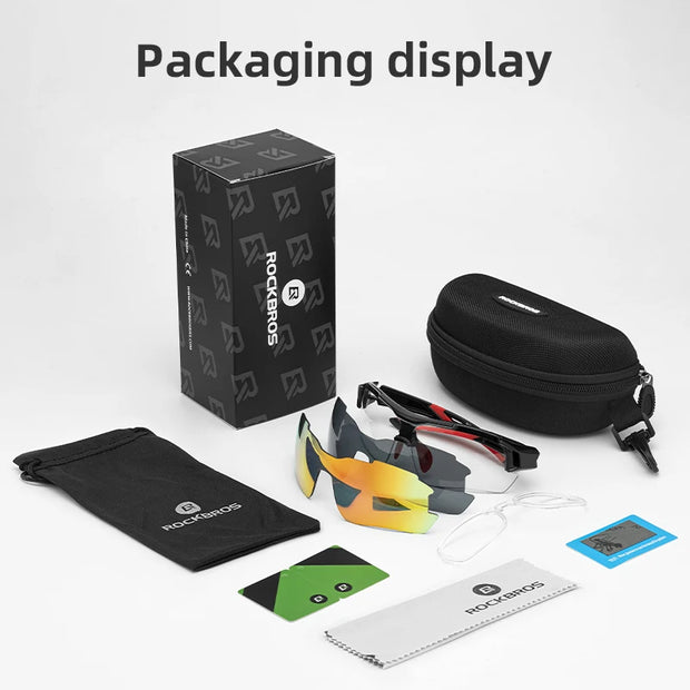 Polarized Sports Sunglasses Bicycle Riding Protection Eyewear