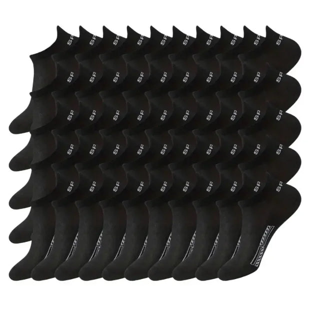 50 Pairs of Men's Low Cut Running Fitness Sports Socks