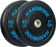 High Bounce Bumper Weight Plate Set for Home Gym, Colored Rubber Weights