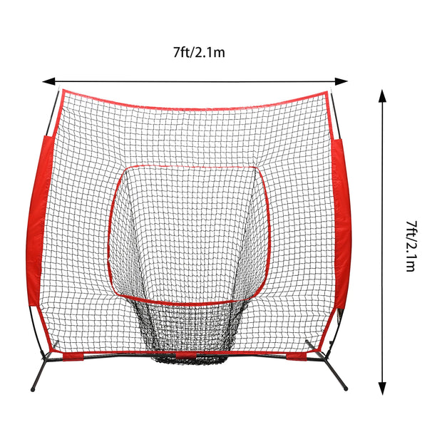 Baseball Softball Hitting Pitching Practice Net with Carry Bag for Indoor or Outdoor Use