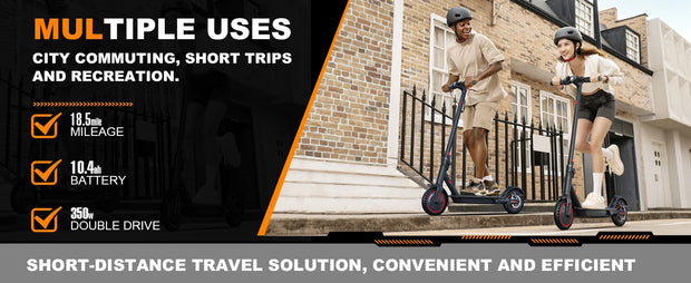 Lightweight 350W Foldable Electric Scooter for Adults and Teens with APP Support