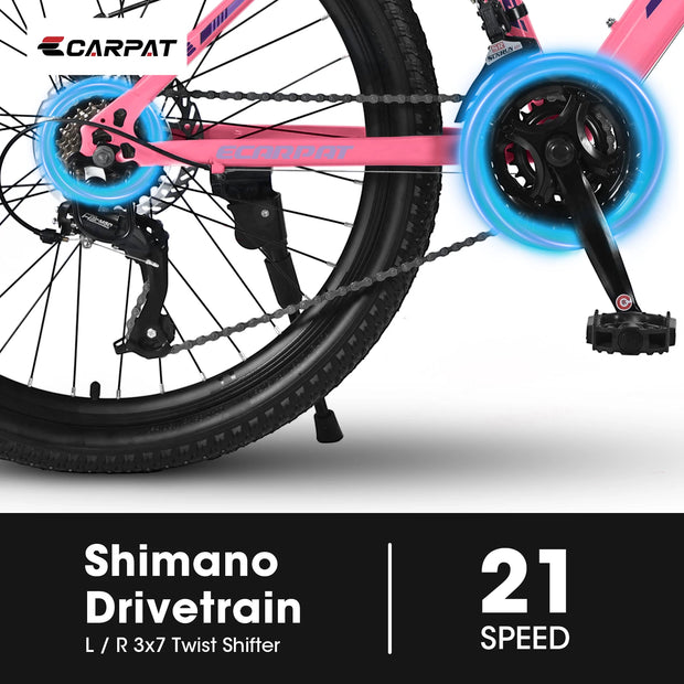 24 26 Inch wheel, 15" Steel Frame, 21-Speed  Female Bicycles