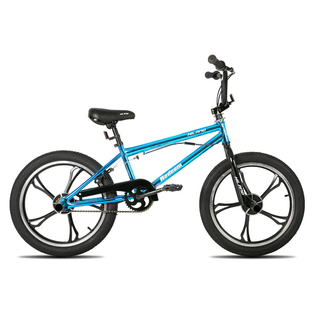 20 Inch Kids BMX Bike for Boys Girls Ages 5-12, 360 Degree Rotor Freestyle, 4 Pegs Single Speed